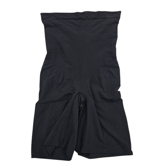 Spanx Shapewear Women's 1X Black Tummy Control High-Waisted Stretch Shorts - Picture 1 of 7